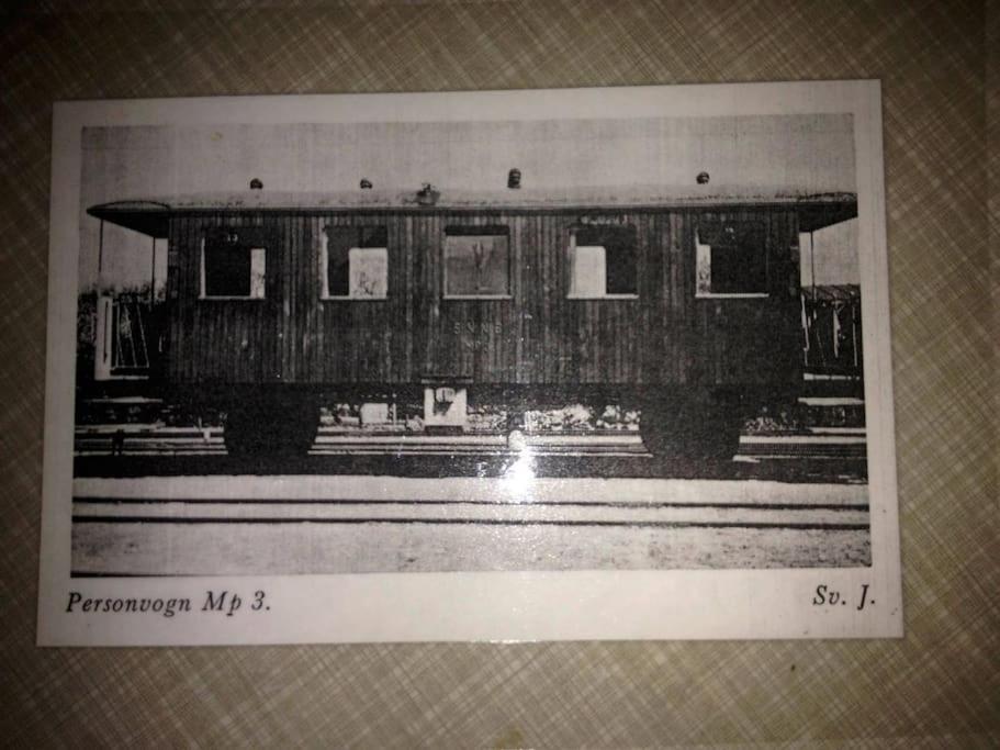 Fjordhytten. Rebuild Train Wagon From 1937. Lägenhet Odense Exteriör bild